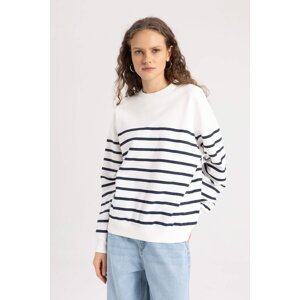 DEFACTO Relax Fit Striped Sweatshirt