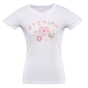 Women's quick-drying T-shirt ALPINE PRO NEGA white variant pb