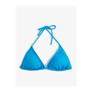 Koton Textured Covered Triangle Bikini Top