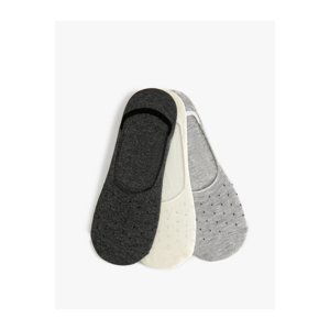 Koton Set of 3 Flats with Flats and Socks, Multicolored