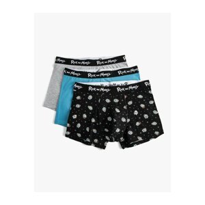 Koton Rick and Morty 3-Piece Boxer Set Licensed Patterned