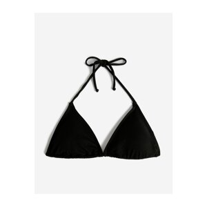 Koton Textured Covered Triangle Bikini Top