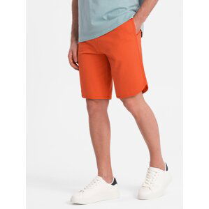 Ombre Men's rounded leg sweat shorts - orange