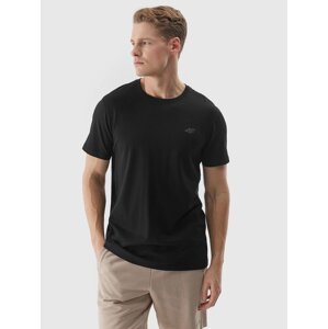 Men's Plain T-Shirt Regular 4F - Black