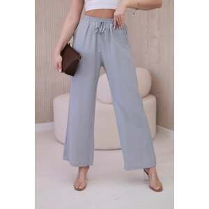Viscose wide trousers grey