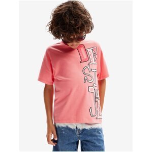 Coral Boys' T-Shirt Desigual Ander - Boys