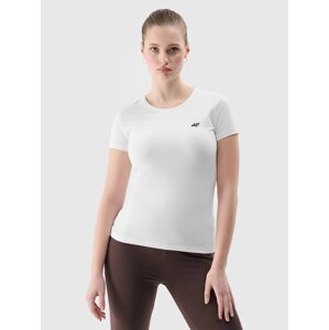 Women's slim T-shirt 4F - white