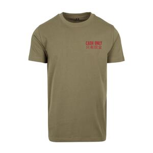 Men's T-shirt Cash Only - olive