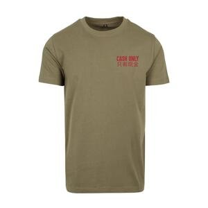 Men's T-shirt Cash Only - olive