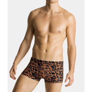 Men's Swim Shorts ATLANTIC - Dark Blue/Orange