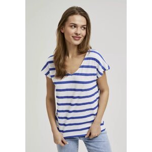 Women's T-shirt MOODO - white/blue