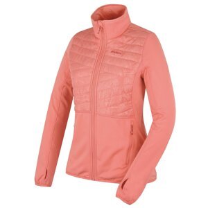 Women's zip-up sweatshirt HUSKY Airy L light orange