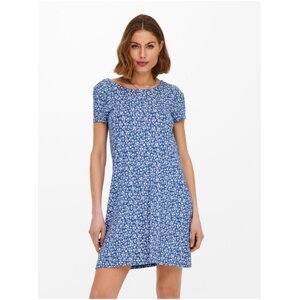 Blue women's patterned dress ONLY Bera - Women