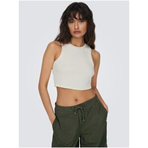 White women's crop top ONLY Vilma - Women