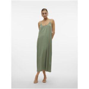 Green women's basic maxi dress Vero Moda Luna - Women