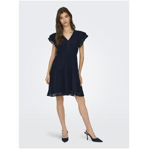 Dark blue women's lace dress ONLY Helena - Women