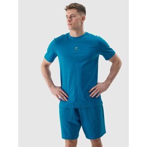 Men's Plain T-Shirt Regular 4F - Cobalt