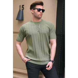 Madmext Men's Mint Green T-Shirt 5684