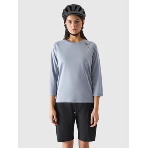 Women's Cycling Quick-Drying Long Sleeve T-Shirt 4F - Blue