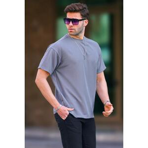 Madmext Smoked Basic Oversize Men's T-Shirt 7010