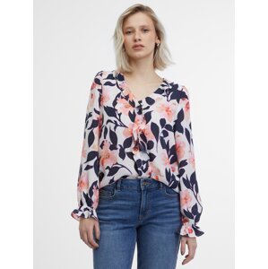 Orsay Blue-pink women's floral blouse - Women
