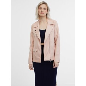 Orsay Light Pink Women's Faux Leather Jacket - Women's