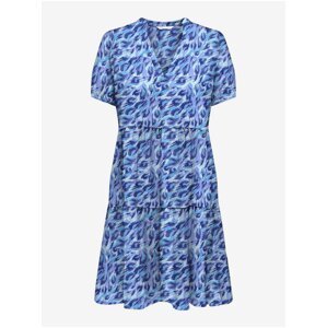 Blue women's patterned dress ONLY Nova - Women's
