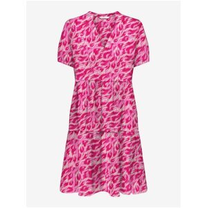 Pink Women Patterned Dress ONLY Nova - Women