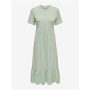 Light Green Women's Basic Midi Dress ONLY May - Women