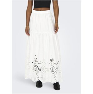 Women's white maxi skirt ONLY Roxanne - Women