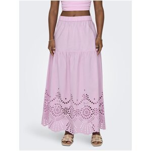 Light pink women's maxi skirt ONLY Roxanne - Women