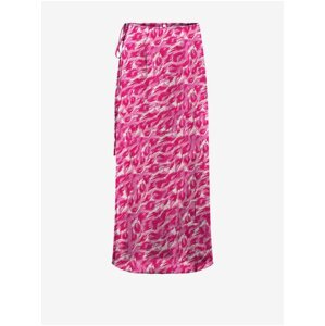 Women's Pink Patterned Maxi Skirt ONLY Nova - Women