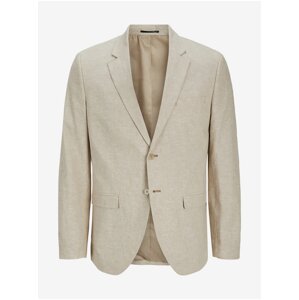 Beige men's blazer Jack & Jones Riviera - Men