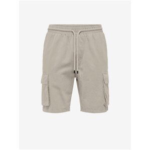 Beige men's linen shorts ONLY & SONS Sinus - Men