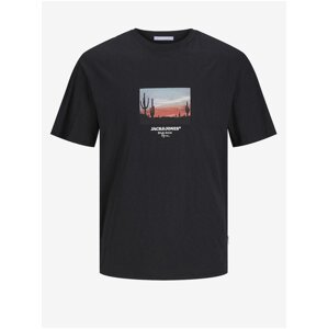 Men's Black T-Shirt Jack & Jones Aruba - Men