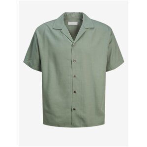 Men's Green Short Sleeve Shirt Jack & Jones Aaron - Men's