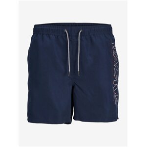 Dark Blue Men's Swimsuit Jack & Jones Fiji - Men's