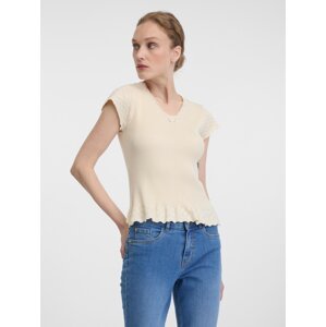 Orsay Beige Women's Short Sleeve T-Shirt - Women