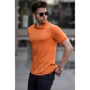 Madmext Basic Orange Polo T-Shirt 4550