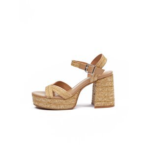 Orsay Brown Women's Heeled Sandals - Women's