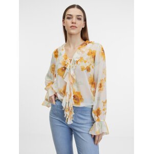 Orsay White women's floral blouse - Women's