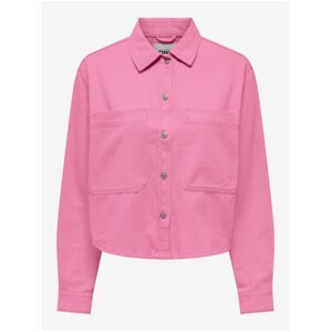 Women's Pink Denim Jacket ONLY Drew - Women