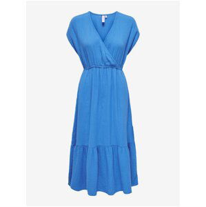 Blue women's midi dress ONLY Thyra - Women