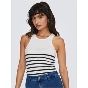 White Women's Striped Tank Top ONLY Kenya - Women