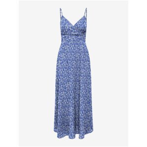 Women's blue floral midi dress ONLY Nova - Women