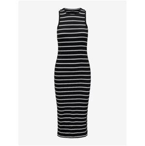 Black Women's Striped Midi Dress ONLY Belfast - Ladies