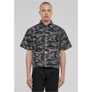 Men's shirts with print - camouflage/grey
