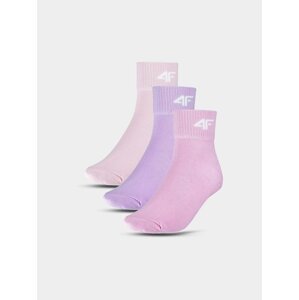 Girls' Casual Socks Above the Ankle (3 Pack) 4F - Multicolored