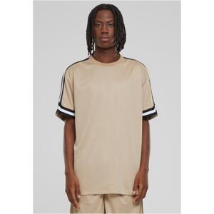 Men's Oversized Stripes Mesh T-Shirt - unionbeige