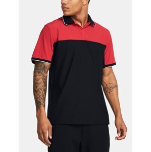 Under Armour T-Shirt UA Tour Tips Blocked Polo-RED - Men's